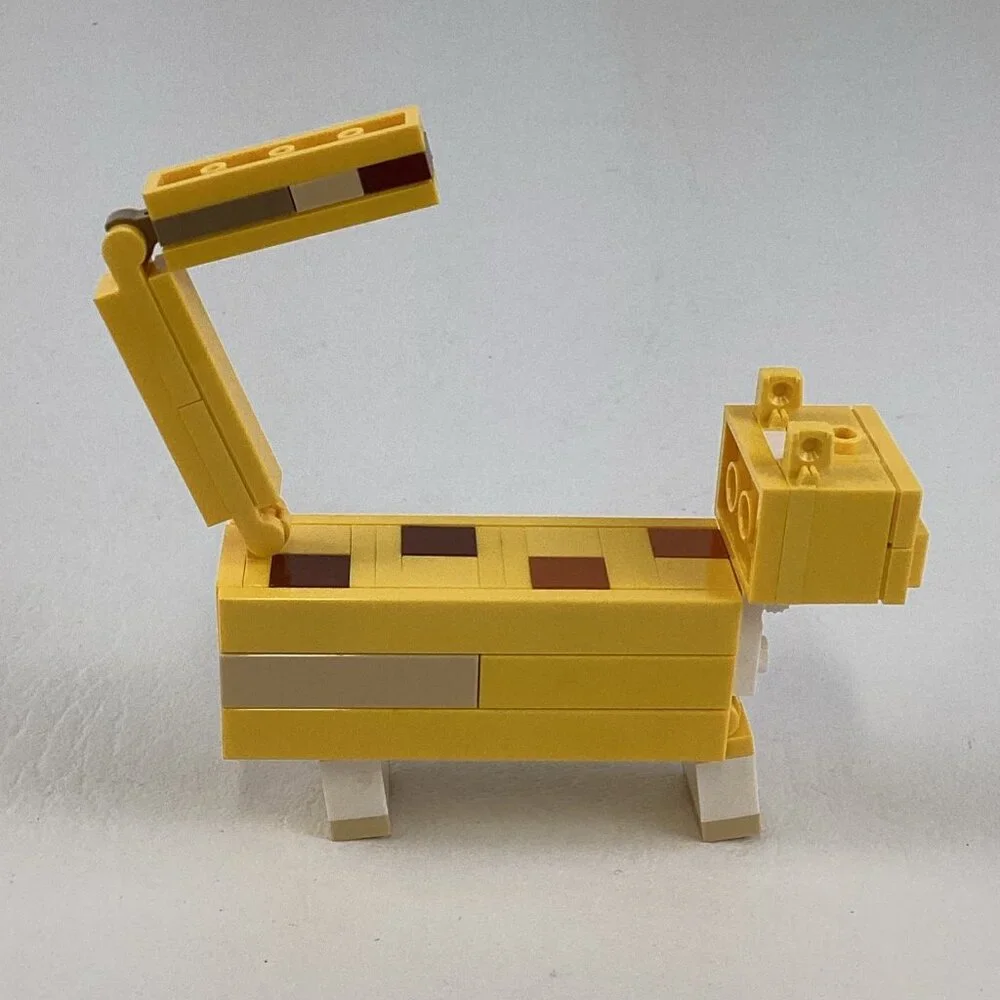 Lego Minecraft BigFig Ocelot Figure Buildable Movable Video Game Set 21156